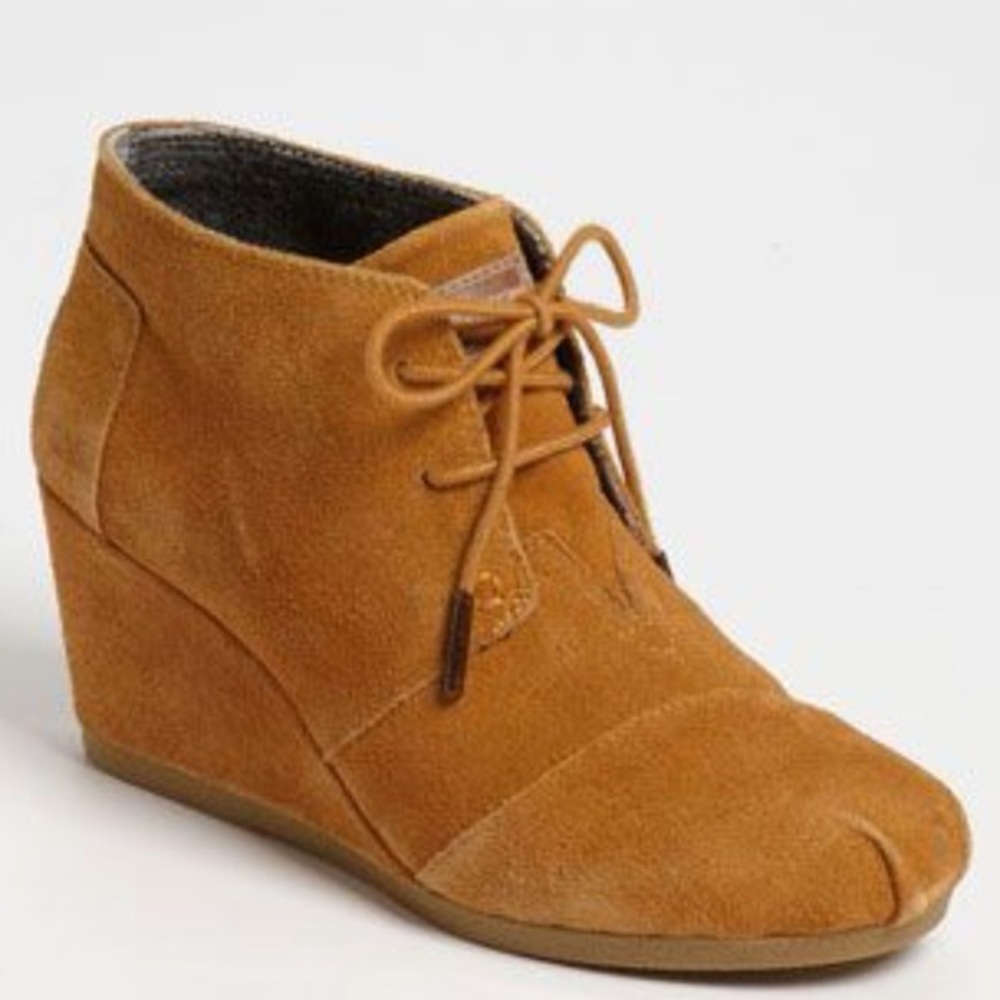 Toms Suede Wedges